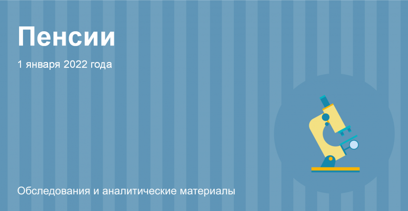 Пенсии в Новосибирской области на 1 января 2022 года